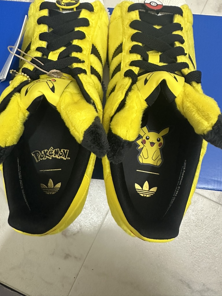 Insole details of Pikachu adidas sneakers