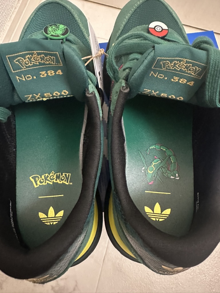Insole details of Rayquaza adidas sneakers